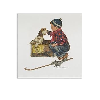 ノーマンロックウェル　額入りポスター　少年と犬 楽天市場】【NORMAN ROCKWELL 】ノーマン・ロックウェル【少年と